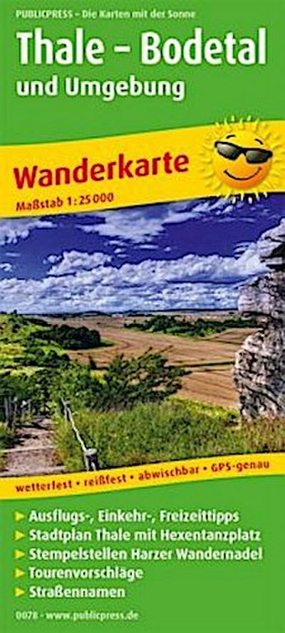 PUBLICPRESS Wanderkarte Thale - Bodetal und Umgebung