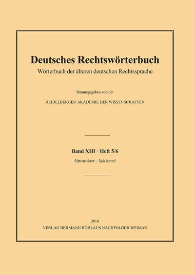 Deutsches Rechtswörterbuch