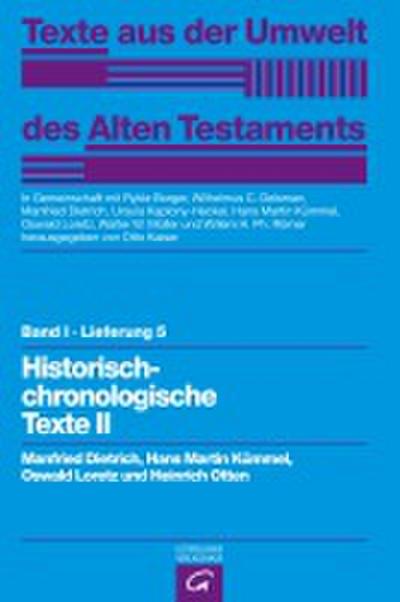 Historisch-chronologische Texte II