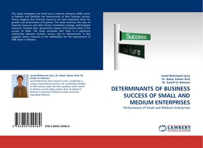 DETERMINANTS OF  BUSINESS SUCCESS OF SMALL AND MEDIUM ENTERPRISES