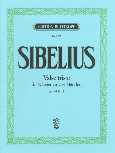 Valse triste op.44,1für Klavier zu 4 Händen