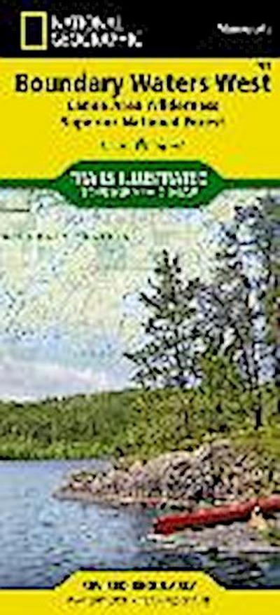 Boundary Waters West Map [Canoe Area Wilderness, Superior National Forest]