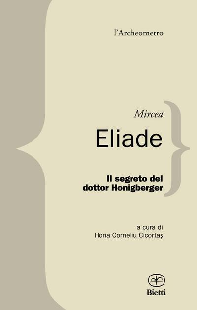Eliade, M: Segreto del dottor Honigberger