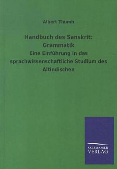 Handbuch des Sanskrit: Grammatik