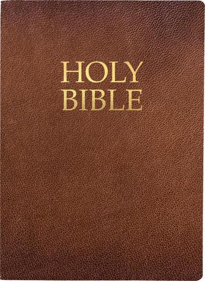 Kjver Holy Bible, Large Print, Acorn Bonded Leather, Thumb Index
