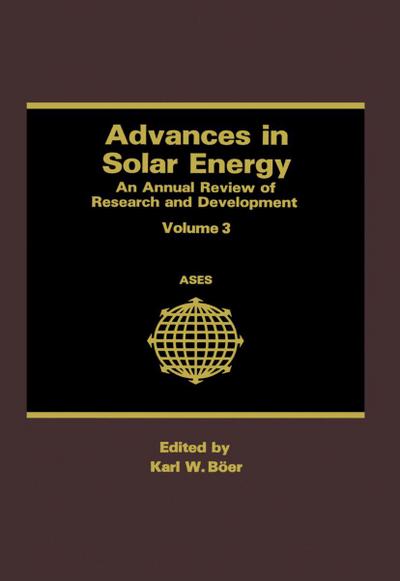 Advances in Solar Energy