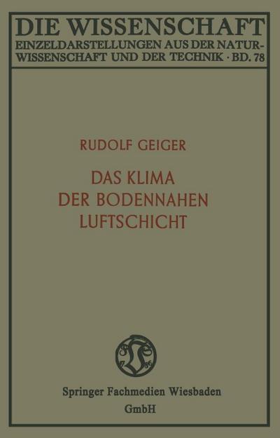 Das Klima der bodennahen Luftschicht