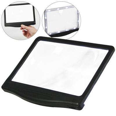 LED Flachlupe Profi: LED-Flachlupe Profi mit riesigem Betrachtungsfenster, Vergrößerung der Objekte auf 300 % (3-fach), entspiegelter ... Ideal zum Lesen. Format 28 x 22 x 3 cm.