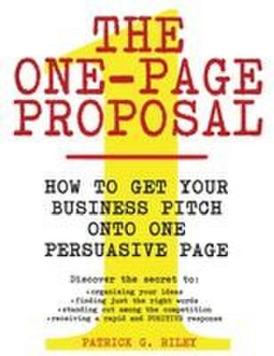 One-Page Proposal, The