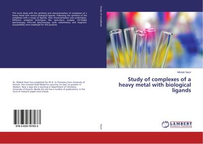 Study of complexes of a heavy metal with biological ligands