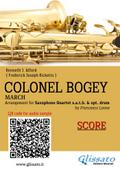 Saxophone Quartet Score of "Colonel Bogey"