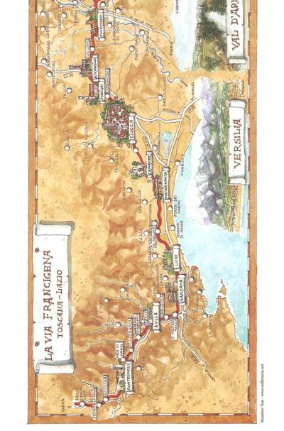 La via Francigena Toscana-Lazio. Ediz. italiana e inglese
