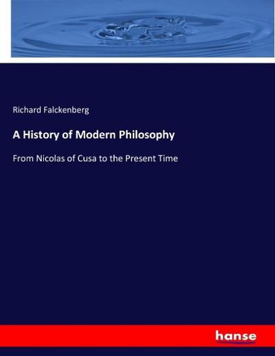 A History of Modern Philosophy