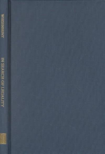 In Search of Legality - Mikhail M. Speranskii & the Codification of Russian Law