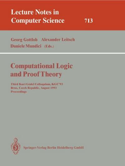 Computational Logic and Proof Theory
