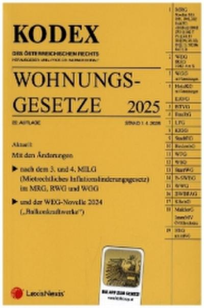 KODEX Wohnungsgesetze 2025 - inkl. App