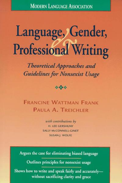 Language, Gender, and Professional Writing