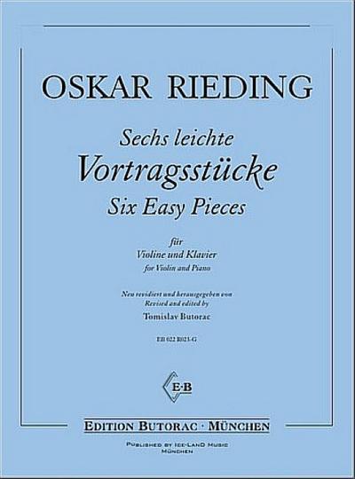 6 leichte Vortragsstücke(1. Lage) für Violine und Klavier
