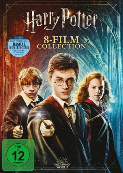 Harry Potter: The Complete Collection - Jubiläums-Edition - Magical Movie Mode, 9 DVD