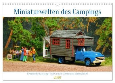 Miniaturwelten des Campings (Wandkalender 2026 DIN A3 quer), CALVENDO Monatskalender