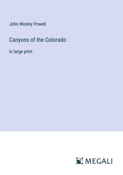 Canyons of the Colorado