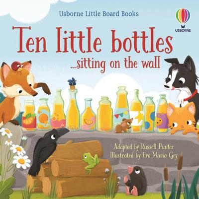 Ten little bottles ...sitting on the wall