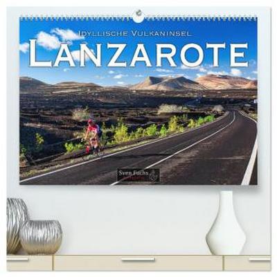 Idyllische Vulkaninsel Lanzarote (hochwertiger Premium Wandkalender 2026 DIN A2 quer), Kunstdruck in Hochglanz