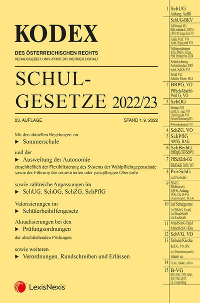 KODEX Schulgesetze 2022/23