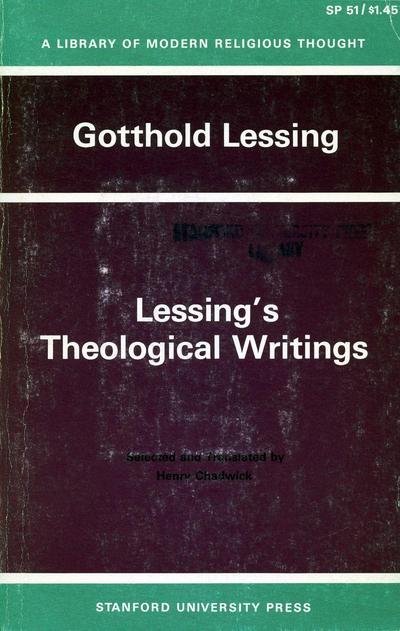 Lessing’s Theological Writings