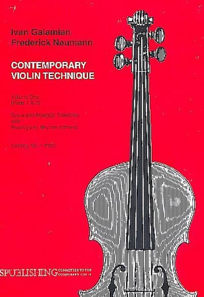 Contemporary Violin Technique volume 1 parts 1+2