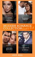 Modern Romance July 2021 Books 5-8: A Bride for the Lost King (The Heirs of Liri) / Married for One Reason Only / The Flaw in His Red-Hot Revenge / The Italian’s Doorstep Surprise