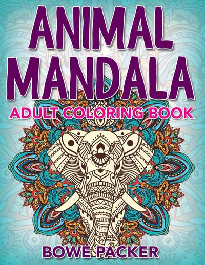 Animal Mandala: Adult Coloring Book