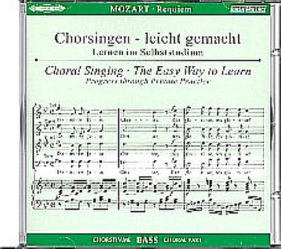 Requiem, KV 626, Chorstimme Bass, 1 Audio-CD - Wolfgang Amadeus Mozart