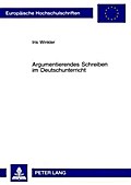Argumentierendes Schreiben im Deutschunterricht