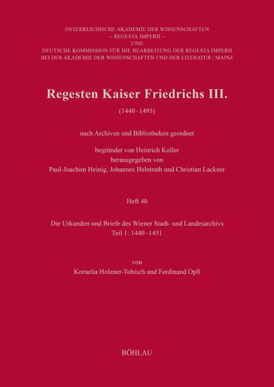Regesten Kaiser Friedrichs III. (1440-1493)