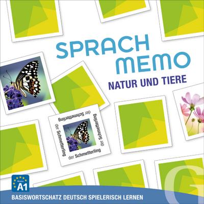 Hueber Verlag GmbH SPRACHMEMO Natur und Tiere: Basiswortschatz Deutsch spielerisch Lernen / Sprachspiel