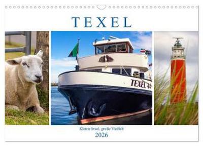 Texel - Kleine Insel, große Vielfalt (Wandkalender 2026 DIN A3 quer), CALVENDO Monatskalender