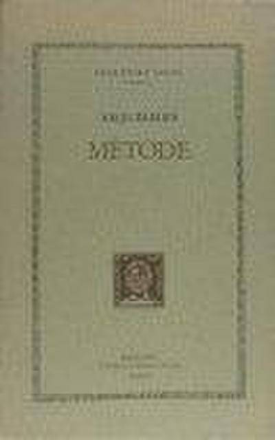 Mètode : mètode d’Arquimedes sobre els teoremes mecànics dedicat a Eratòstenes