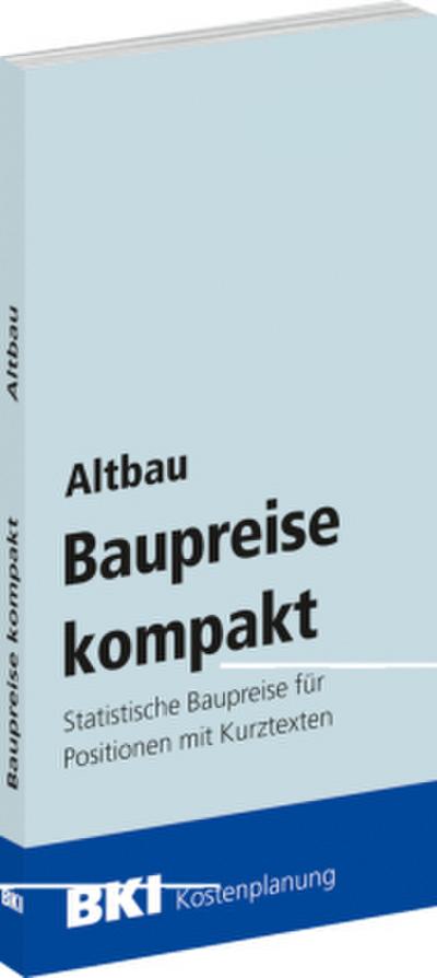 BKI Baupreise kompakt Altbau 2027