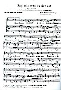 Sag mir was du denkst   undVa bene: für Gesang und Klavier