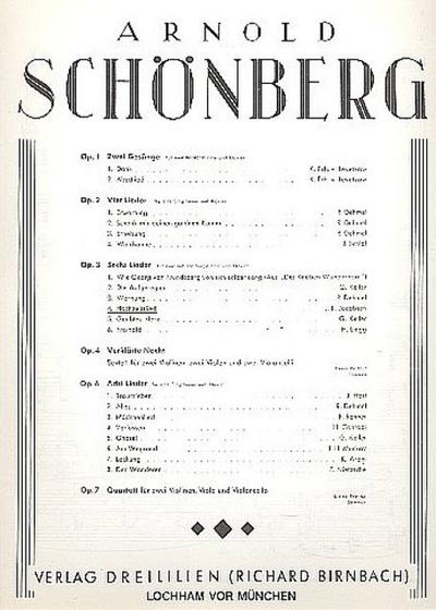 Hochzeitslied op. 3,4für mittlere Stimme und klavier