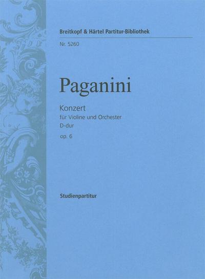 Konzert D-Dur Nr.1 op.6für Violine und Orchester