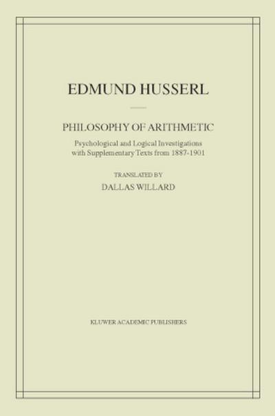 Philosophy of Arithmetic