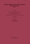 Verzeichnis der in den Supplikenregistern der Poenitentiarie Pius’ III. und Julius’ II. vorkommenden Personen, Kirchen und Orte des Deutschen Reiches (1503-1513)