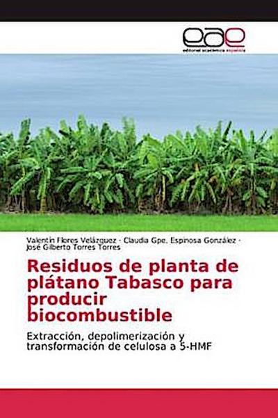 Residuos de planta de plátano Tabasco para producir biocombustible