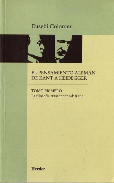 La filosofía trascendental : Kant