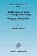 Verfügungen im Wege der Zwangsvollstreckung.