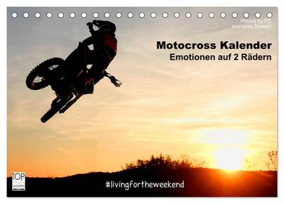 Motocross Kalender - Emotionen auf 2 Rädern (Tischkalender 2024 DIN A5 quer), CALVENDO Monatskalender
