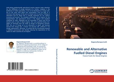 Renewable and Alternative Fuelled Diesel Engines