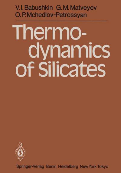 Thermodynamics of Silicates